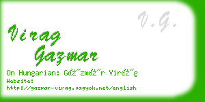 virag gazmar business card